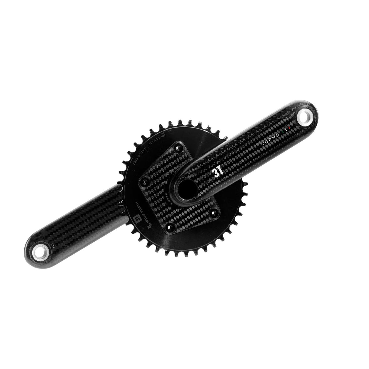 Guarnitura monocorona 3T Torno in carbonio